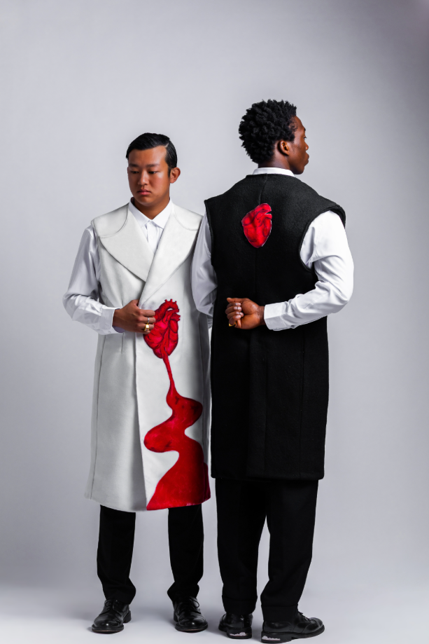 Sleeveless Overcoat in Black